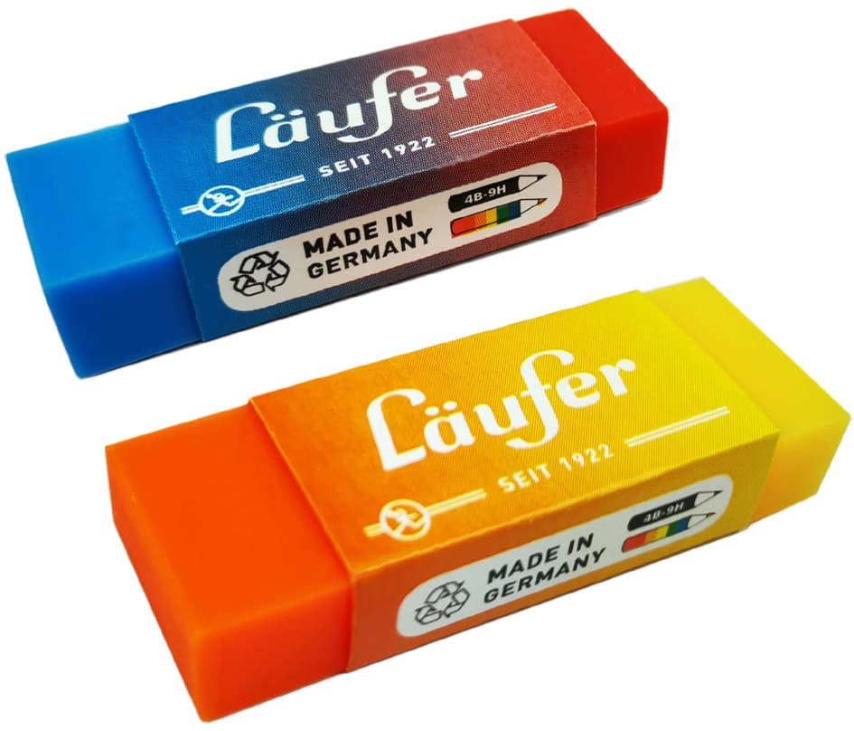 Läufer Kunststoff-Radierer Plast Color