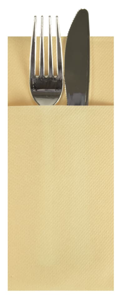 Starpak Servietten-Tasche, 1/8-Falz, Creme, 100er