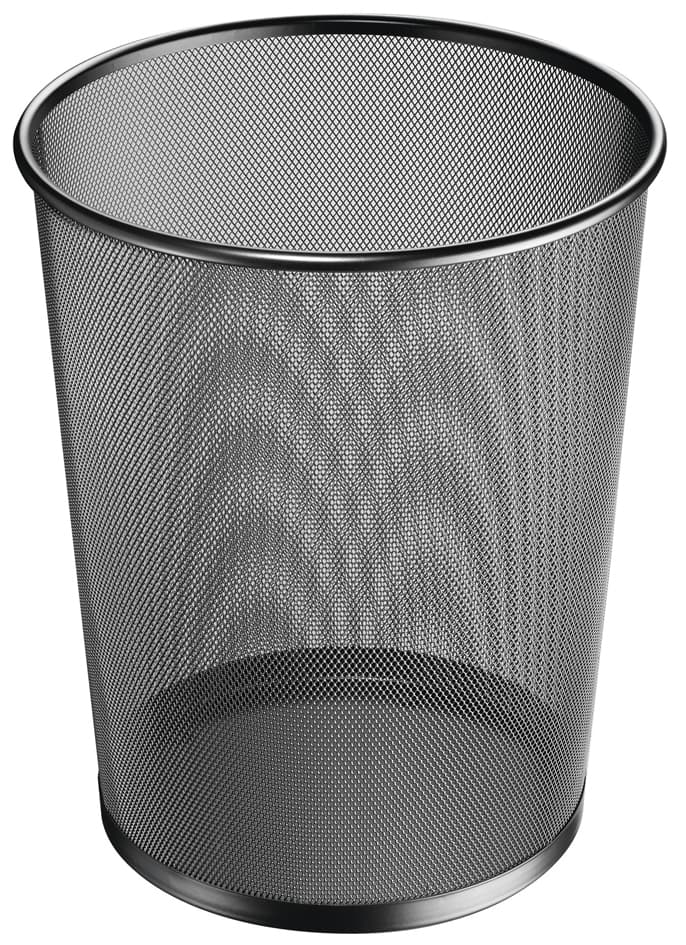Herlitz Papierkorb Manhattan, 18 Liter, Schwarz