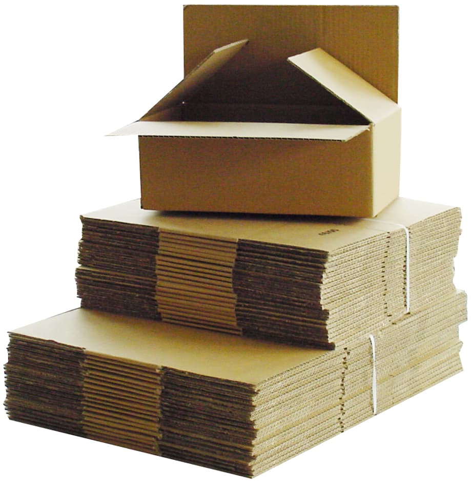 Happel Wellpapp-Faltkarton 702, (L)250 X (B)200 X (H)100 Mm