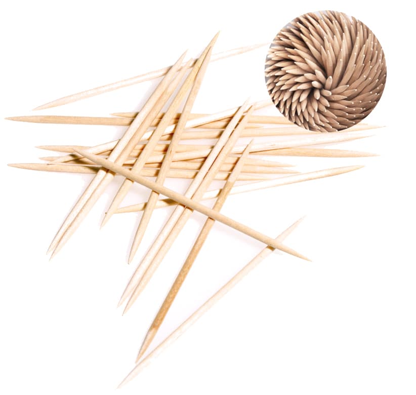 Nature Star Zahnstocher, Aus Holz, Lose