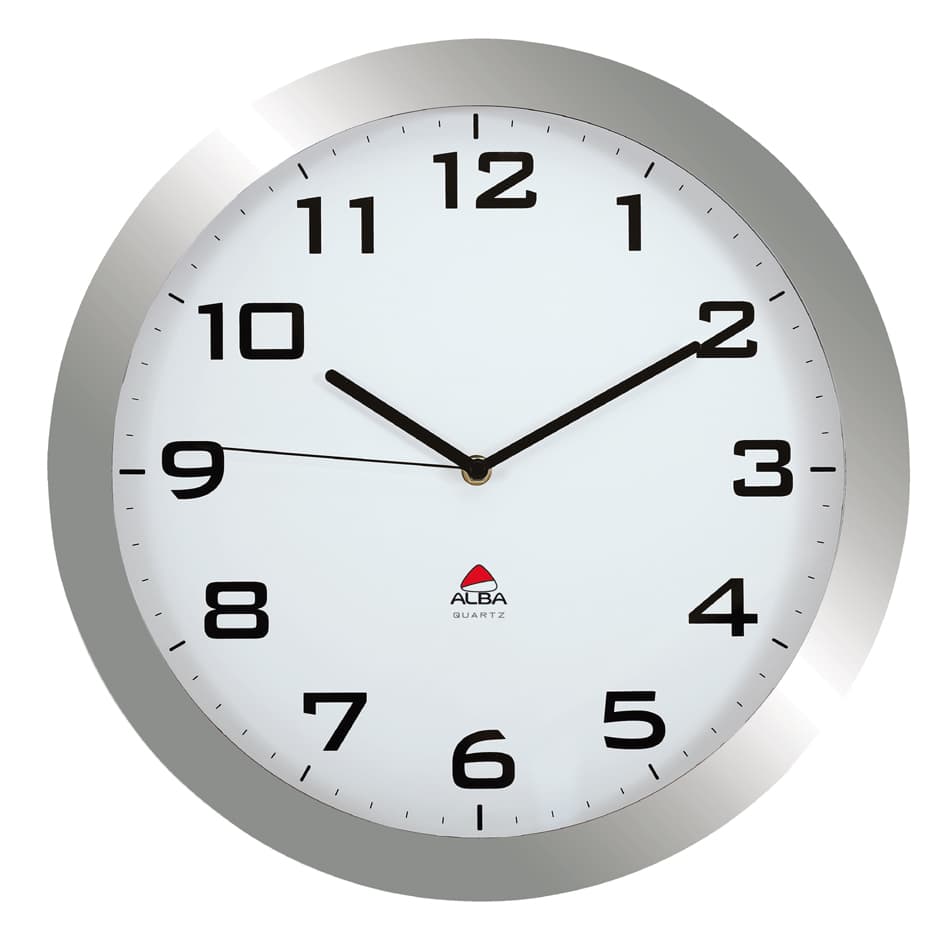 Alba Wanduhr , Horissimo, , Quarzwerk, Silber