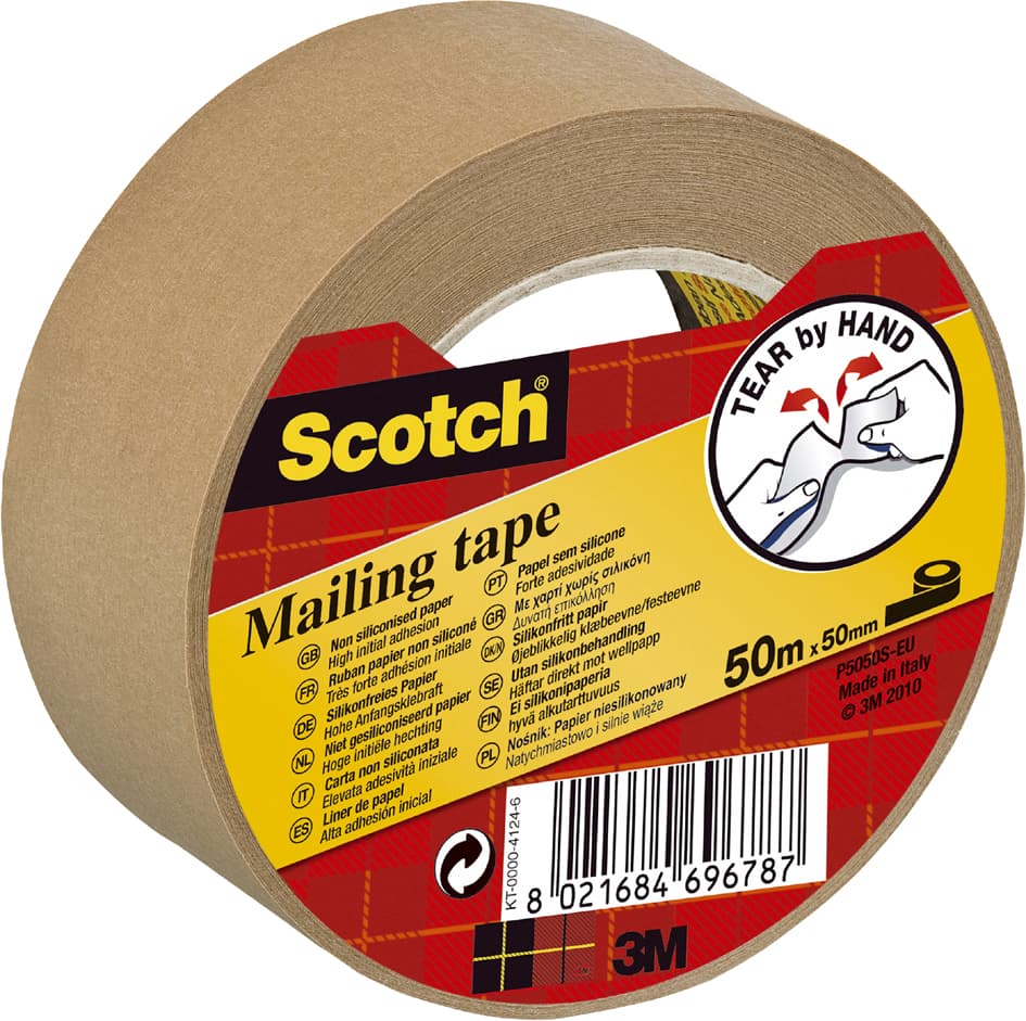 3m Scotch Verpackungsklebeband P5050, Papier, 50 Mm X 50 M