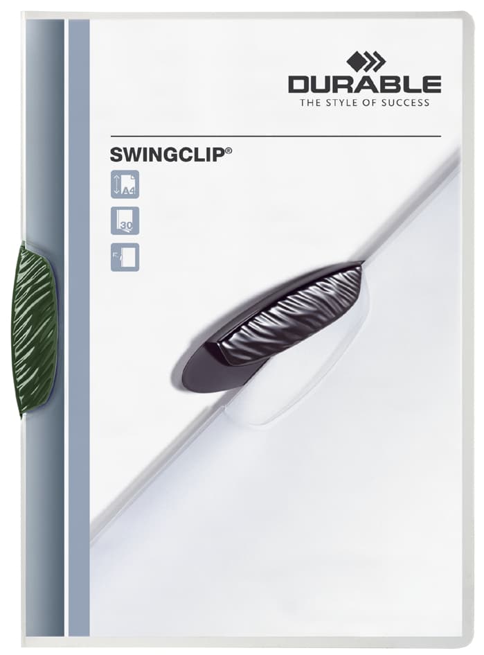 Durable Klemmhefter Swingclip, Din A4, Clip Grün