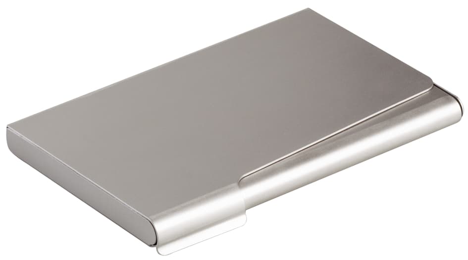 Durable Visitenkarten-Etui Business Card Box, Mattsilber