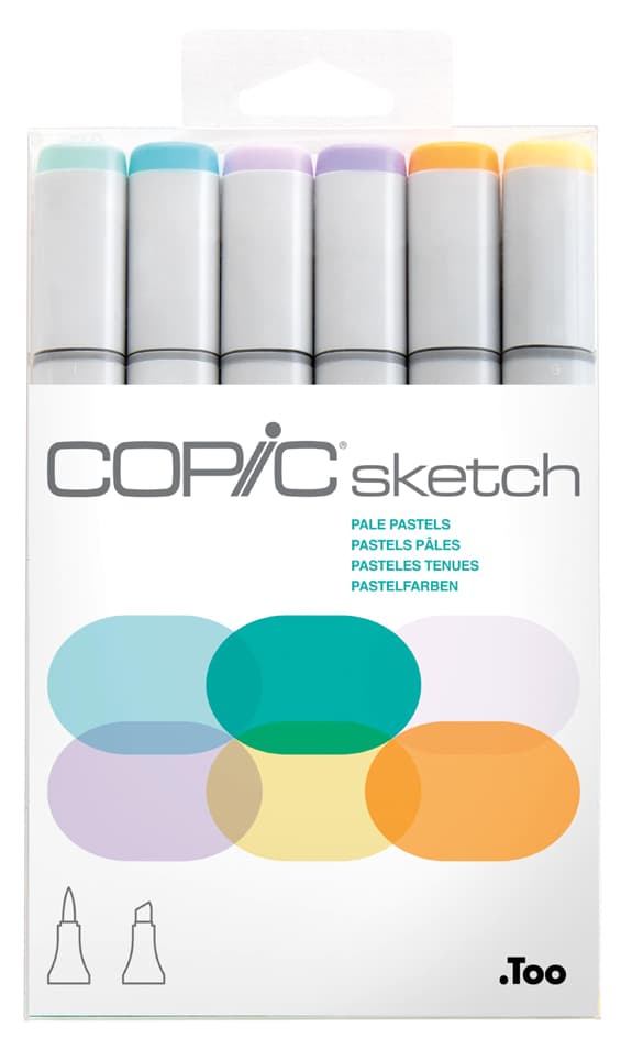 Copic Marker Sketch, 6er Set , Pale Pastels,