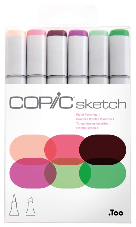 Copic Marker Sketch, 6er Set , Floral Favorite 1,
