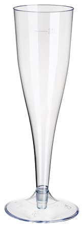 Starpak Kunststoff-Sektglas, 0,1 L, Glasklar, 10er