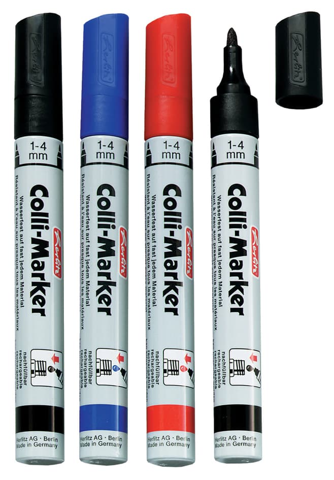 Herlitz Permanent-Marker , Collimarker, , Rundspitze, Sortiert