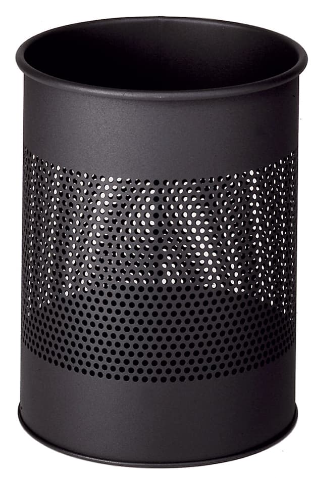 Durable Papierkorb Metall, Rund, 15 Liter, Anthrazit