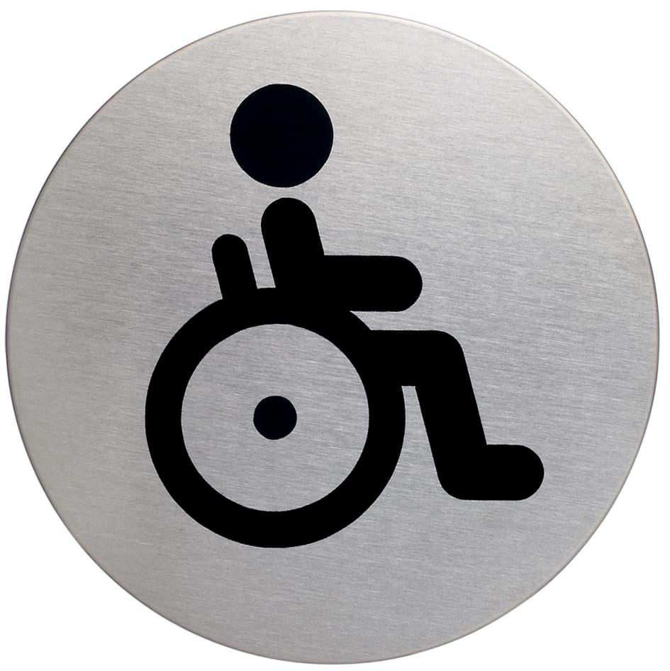 Durable Piktogramm , Behinderten-Wc, , Durchmesser: 83 Mm