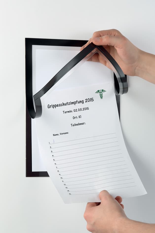 Durable Magnetrahmen Duraframe Note, Din A4, Schwarz