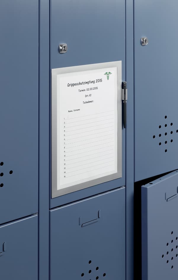Durable Magnetrahmen Duraframe Note, Din A4, Silber