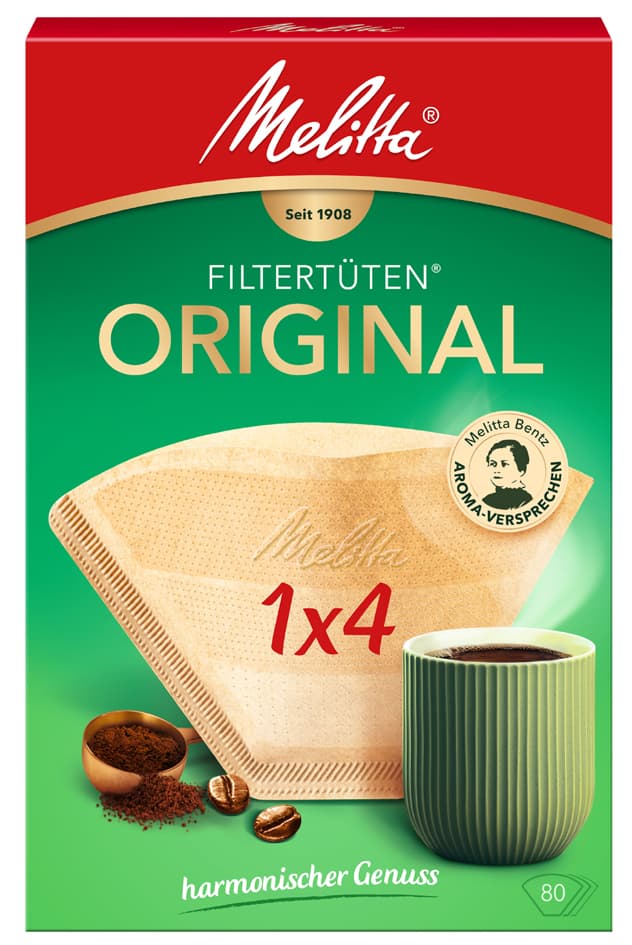 Melitta Aroma-Filtertüten , 1x4, , Naturbraun