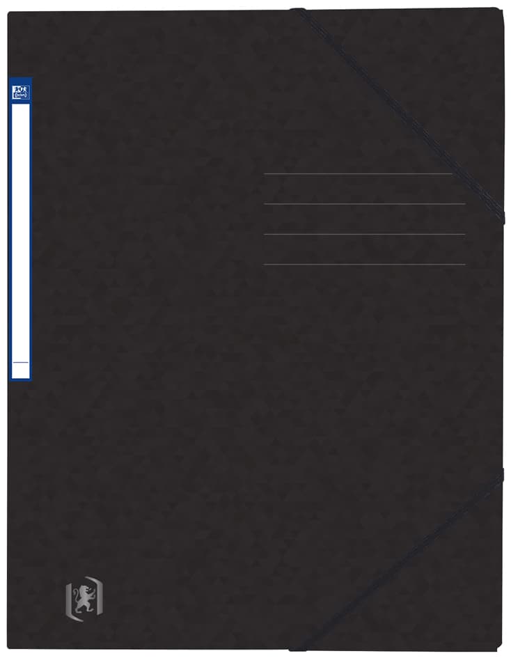 Oxford Eckspannermappe Top File+, Din A4, Schwarz