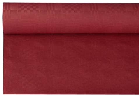 Papstar Damast-Tischdecke, (B)1,2 X (L)8 M, Bordeaux
