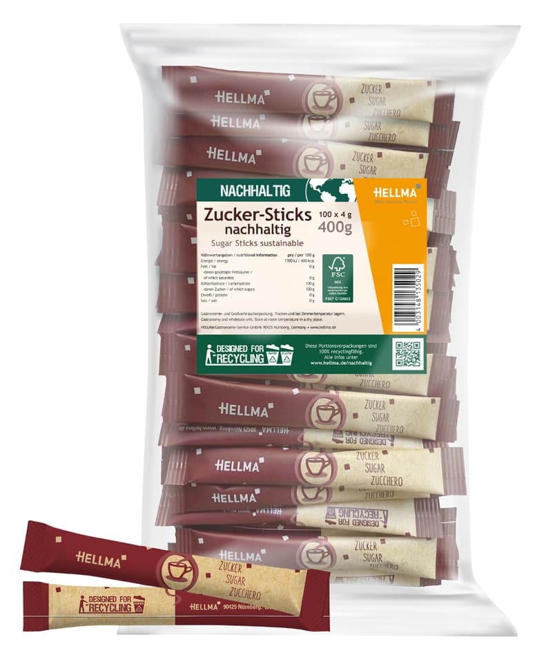 Hellma Zuckersticks, Im Polybeutel