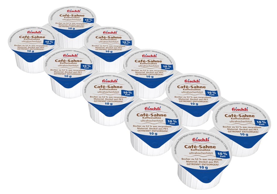 Hellma Frischli Kaffeesahne 10 % Fett, 10er Pack