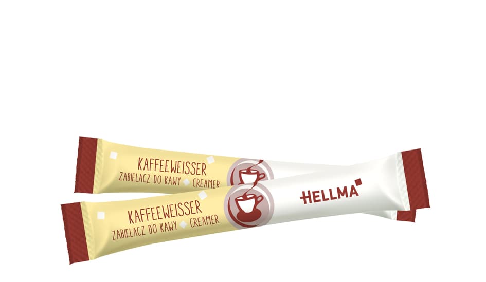 Hellma Kaffeeweisser-Sticks, Im Displaykarton