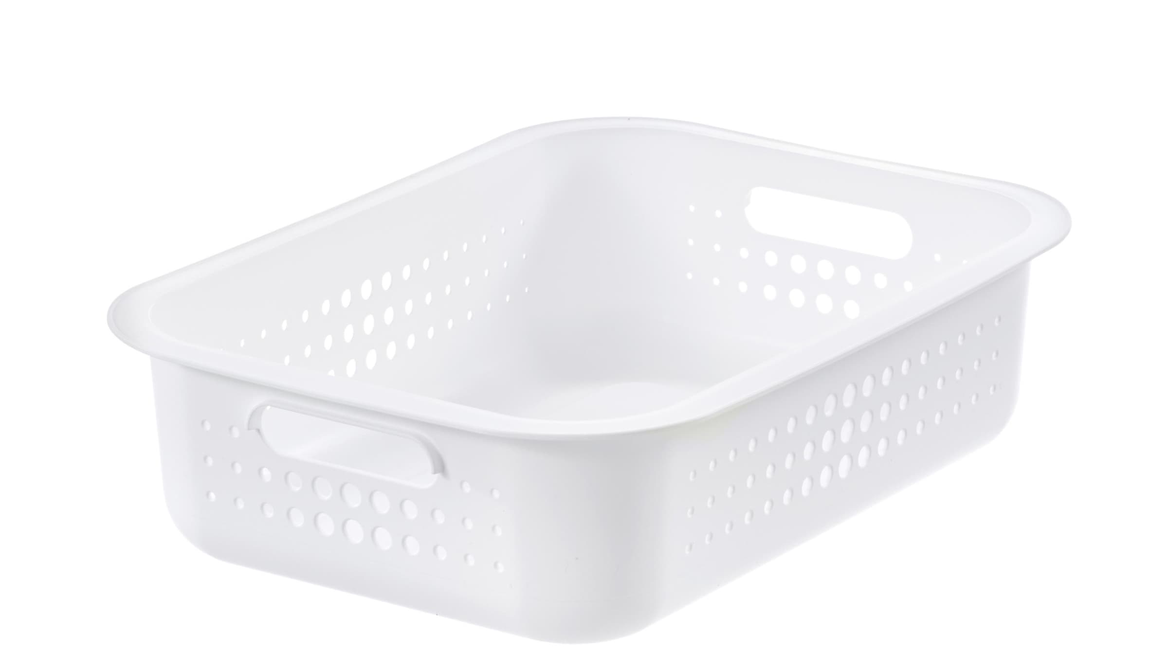 Smartstore Aufbewahrungsbox Basket Recycled 6 L, Weiß