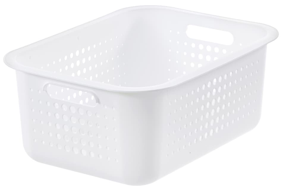 Smartstore Aufbewahrungsbox Basket Recycled 10 L, Weiß