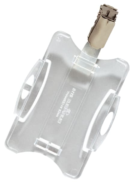 Durable Namensschild, Mit Clip, 54 X 90 Mm, Transparent