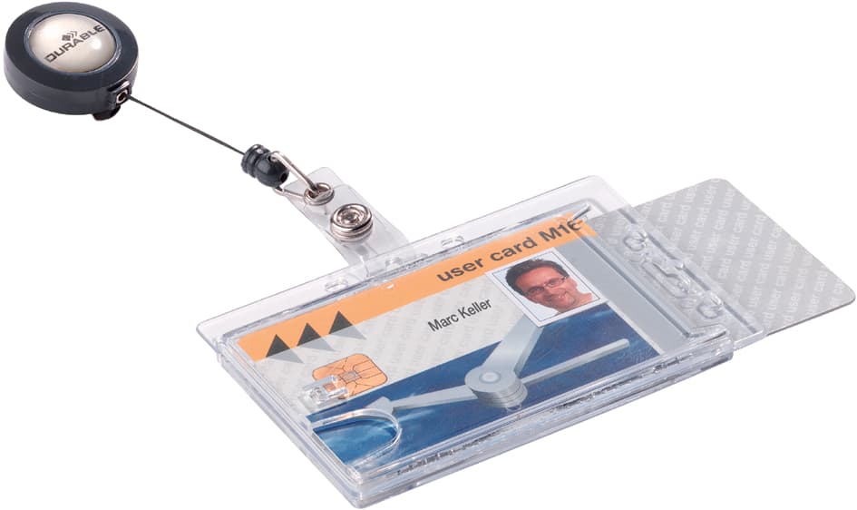 Durable Ausweishalter Hartbox Mit Jojo Für 2 Karten