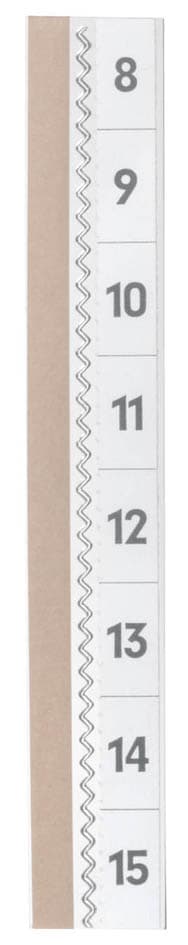 Durable Vollsicht-Reiter Tabfix, Transparent, 2-Zeilig