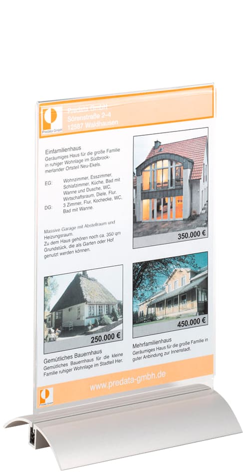 Durable Tischaufsteller Presenter, Din A5, Transparent