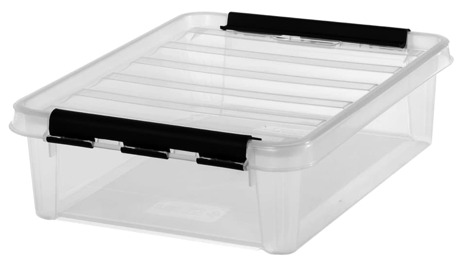 Smartstore Aufbewahrungsbox Classic 7,5 L, Clips: Schwarz