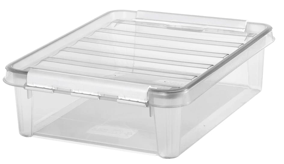 Smartstore Aufbewahrungsbox Classic 7,5 L, Clips: Weiß