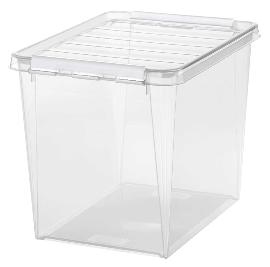 Smartstore Aufbewahrungsbox Classic 25 L, Clips: Weiß