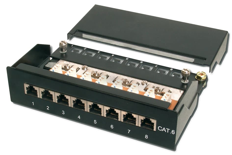 Digitus Desktop Patch Panel Kat.6, Klasse E, 8 X Rj45, 1he
