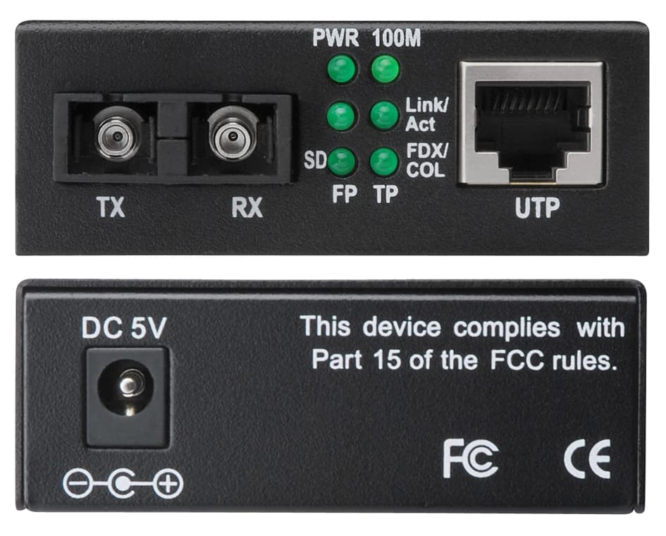 Digitus Fast Ethernet Medienkonverter, Rj45/Sc, Singlemode