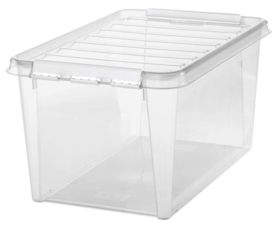 Smartstore Aufbewahrungsbox Classic 46 L, Clips: Weiß