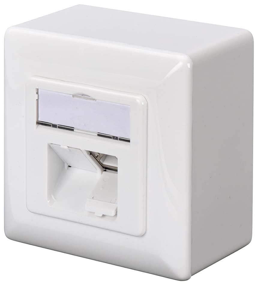Digitus Aufputzdose Kat.6a (Tief), 2 X Rj45, Geschirmt