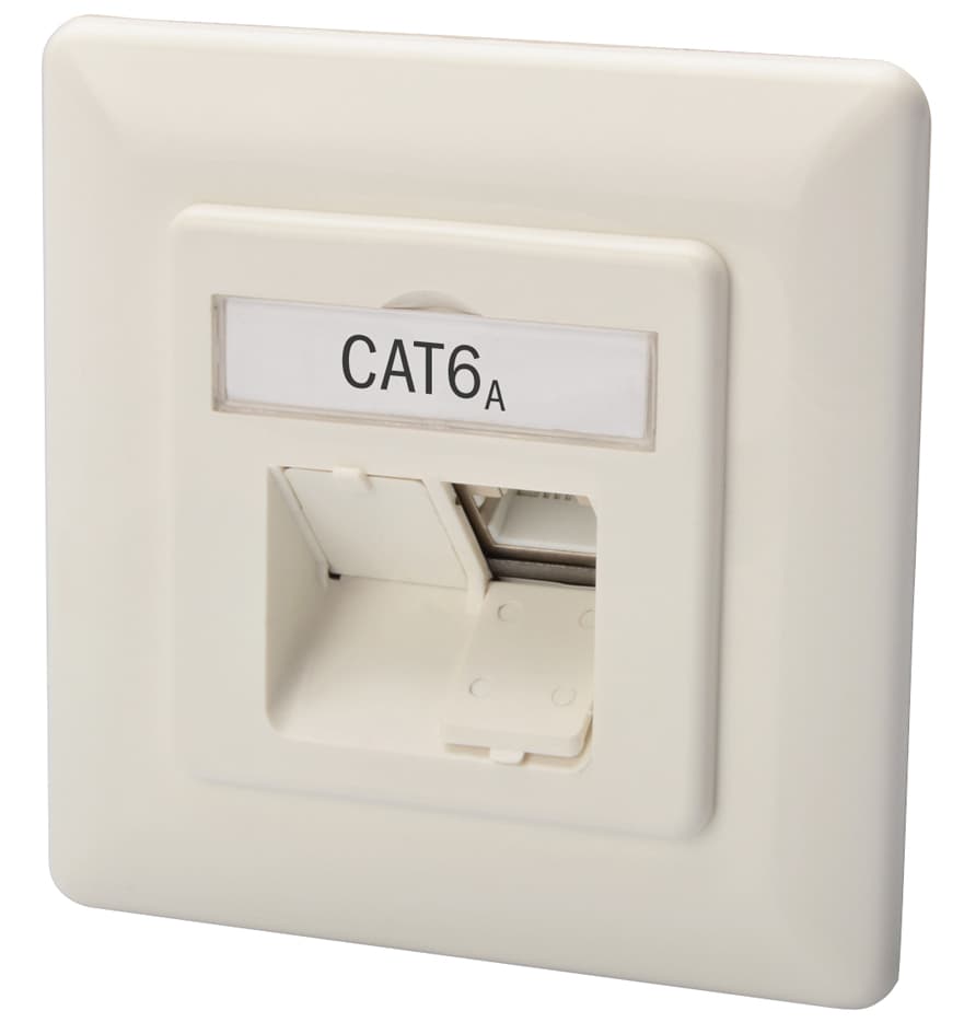 Digitus Anschlussdose Kat.6a (Tief), 2 X Rj45, Geschirmt