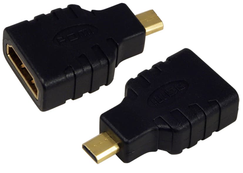Logilink Adapter, Hdmi Kupplung - Micro Hdmi Stecker, 19 Pol