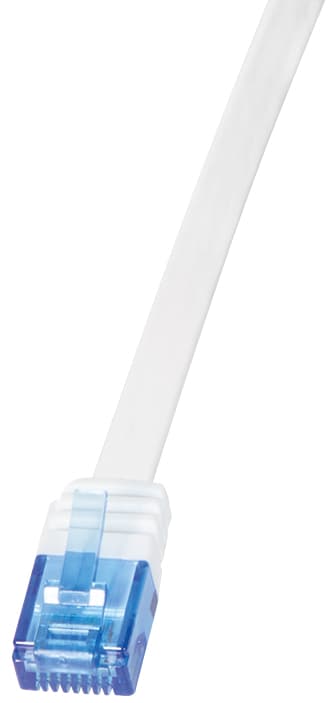 Logilink U/Utp Flach-Patchkabel, Kat. 5e, 7,5 M, Weiß