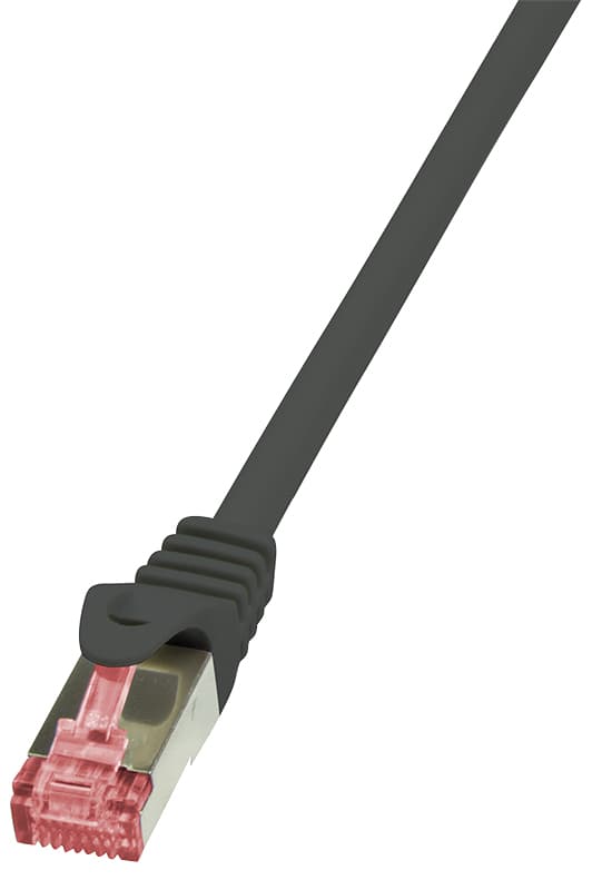 Logilink Patchkabel, Kat. 6, S/Ftp, 0,25 M, Schwarz