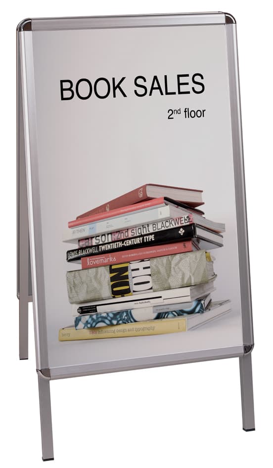 Bi-Office Plakatständer, Aluminiumrahmen, 635 X 1.090 Mm