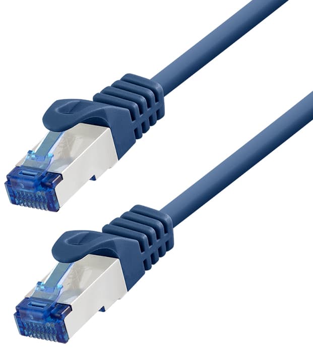 Logilink Patchkabel, Kat. 6a, S/Ftp, 0,25 M, Blau