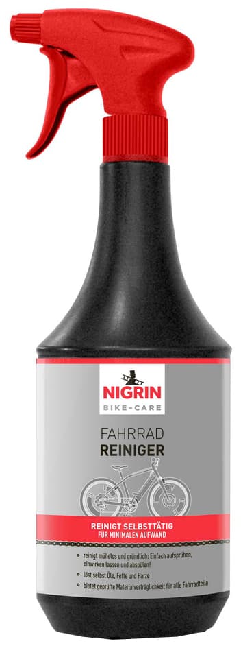 Nigrin Bike-Care Fahrrad-Reiniger, 1 Liter Sprühflasche