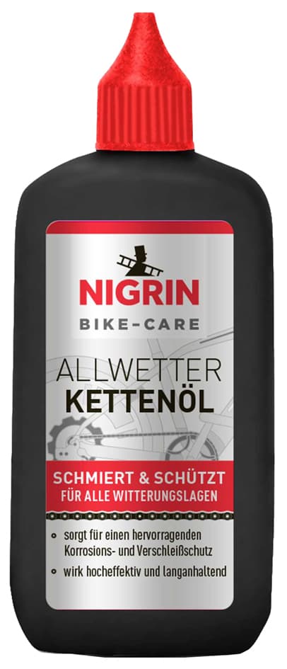 Nigrin Bike-Care Kettenöl-Allwetter, 100 Ml