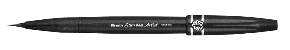 Pentelarts Pinselstift Sign Pen Artist, Schwarz
