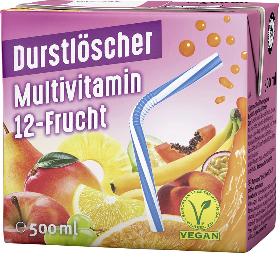 Durstlöscher Erfrischungsgetränk Multivitamin 12-Frucht
