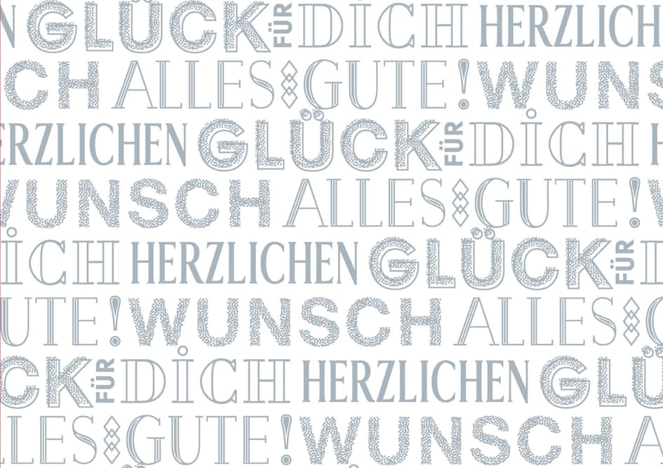 Susy Card Geschenkpapier , Typo Happy, , Auf Rolle