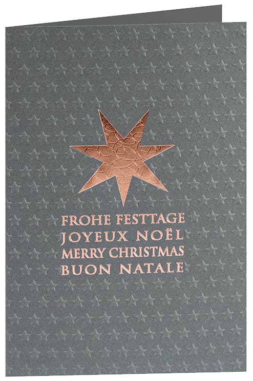 Römerturm Weihnachtskarte , Frohe Festtage,