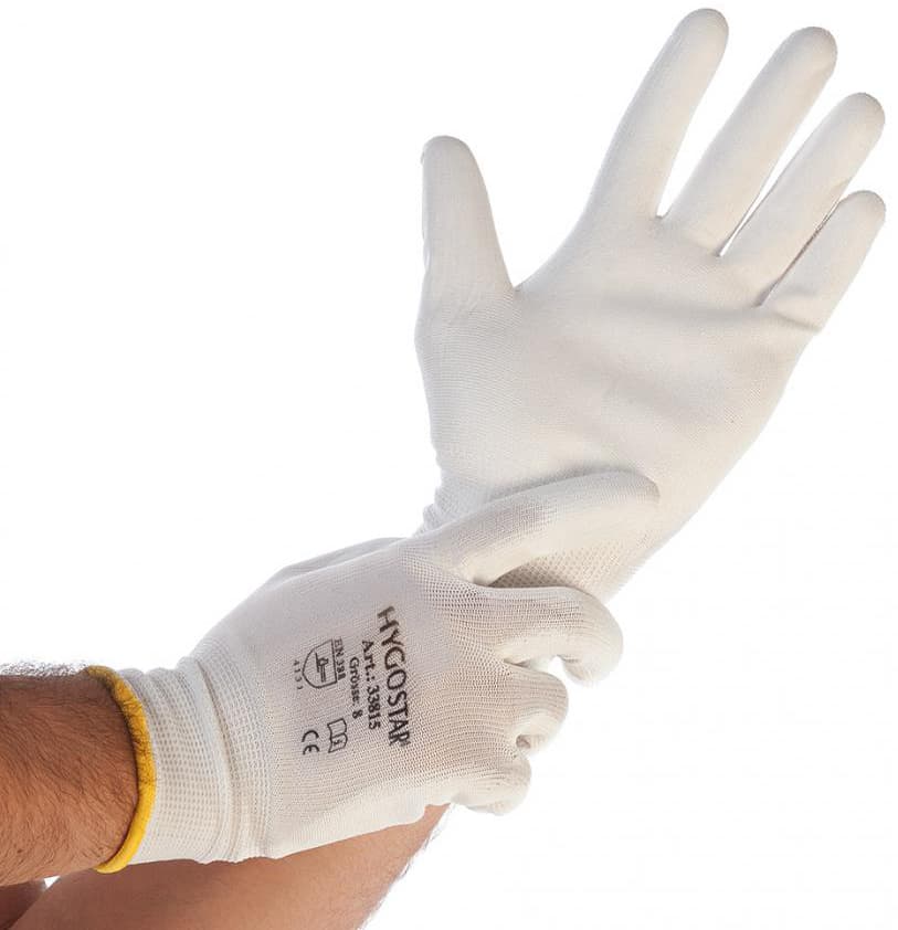 Hygostar Feinstrickhandschuh Ultra Flex Hand, Weiß, L