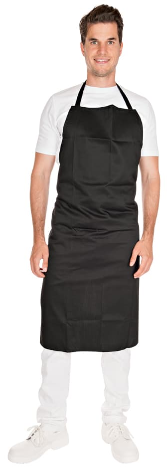 Hygostar Latzschürze, Aus Polycotton, Schwarz